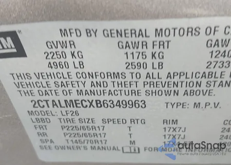 2011 GMC Terrain Sle-1 z USA, uszkodzony, nr VIN 2CTALMECXB6349963